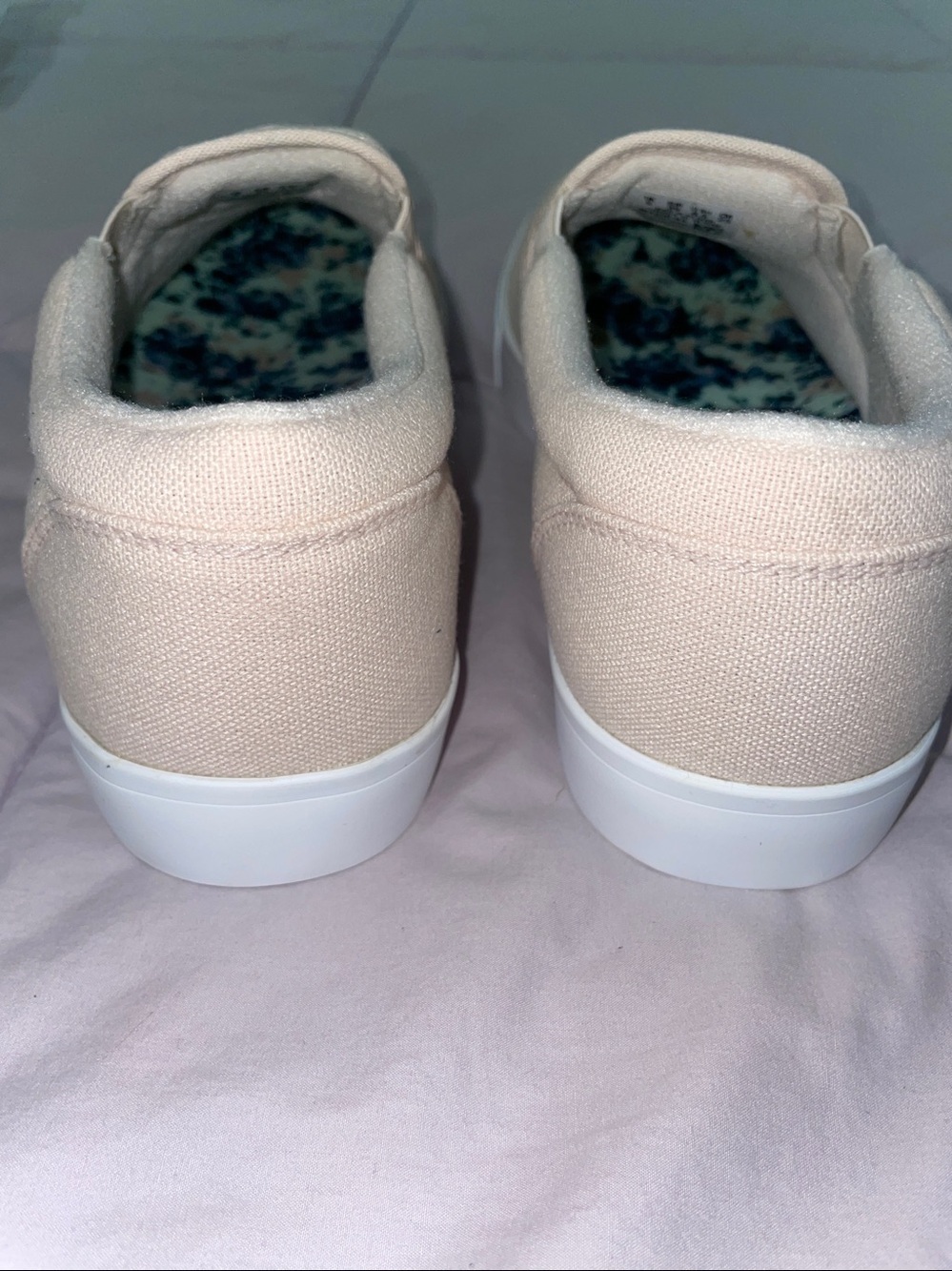 Slip-On Canvas Sneakers in Light Pink - Picture 7 of 8